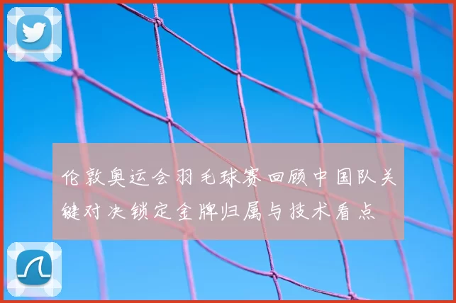 伦敦奥运会羽毛球赛回顾中国队关键对决锁定金牌归属与技术看点